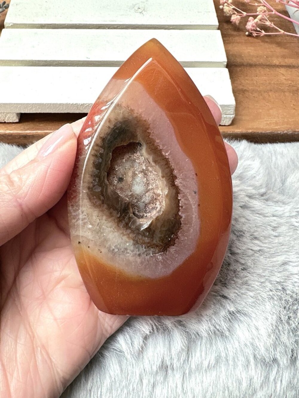 Beautiful Small Carnelian Flame/Free Form
